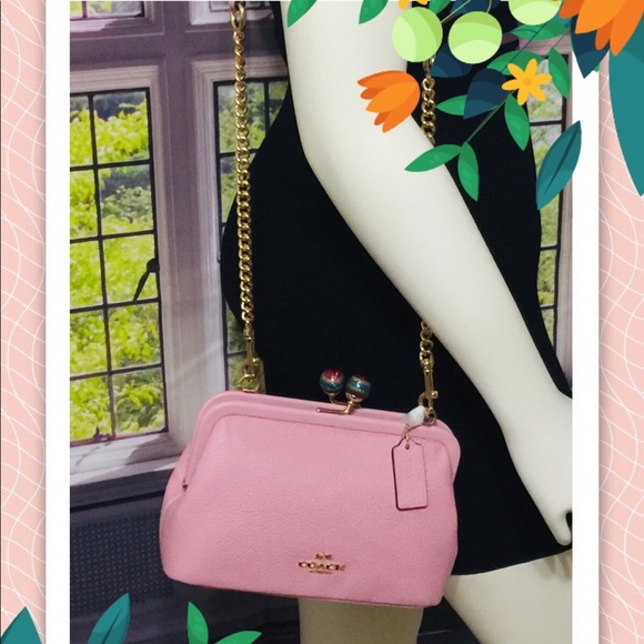 coach kisslock crossbody bolsa
